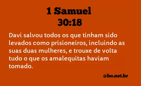 1 Samuel 30:18 NTLH