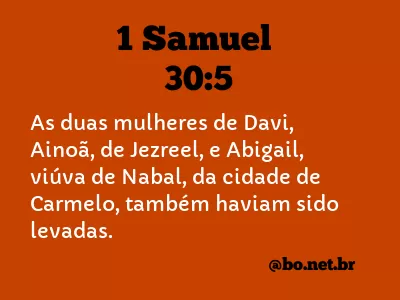 1 Samuel 30:5 NTLH