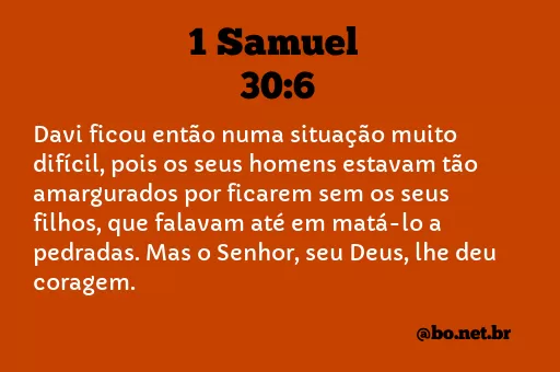 1 Samuel 30:6 NTLH