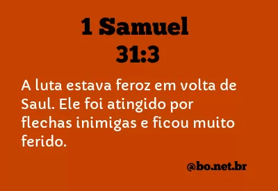1 Samuel 31:3 NTLH