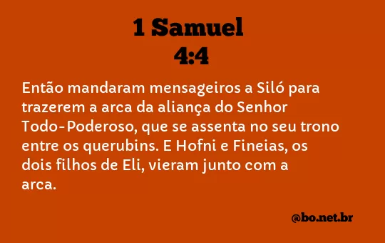 1 Samuel 4:4 NTLH