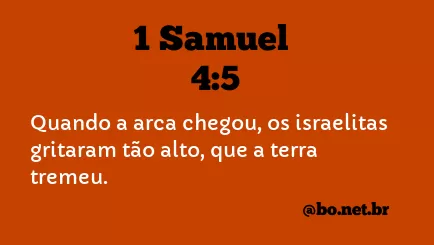 1 Samuel 4:5 NTLH