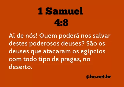 1 Samuel 4:8 NTLH