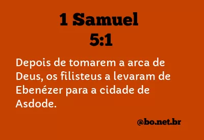 1 Samuel 5:1 NTLH