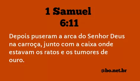 1 Samuel 6:11 NTLH