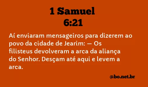 1 Samuel 6:21 NTLH