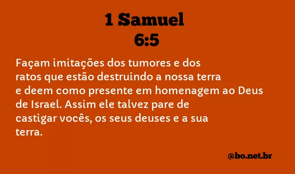 1 Samuel 6:5 NTLH