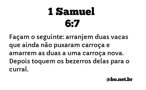 1 Samuel 6:7 NTLH