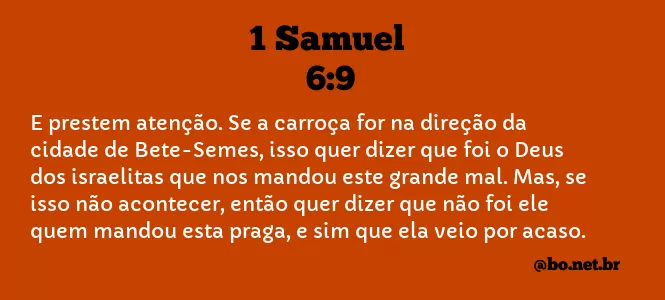1 Samuel 6:9 NTLH