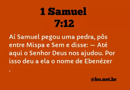 1 Samuel 7:12 NTLH