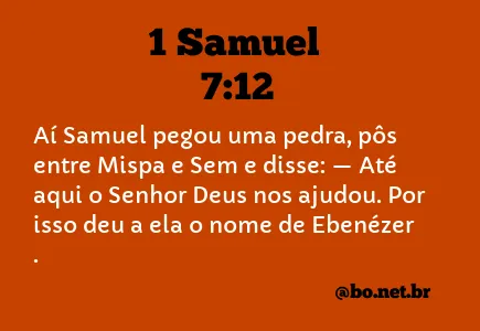 1 Samuel 7:12 NTLH