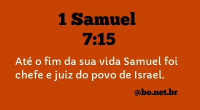 1 Samuel 7:15 NTLH