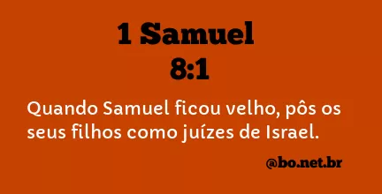 1 Samuel 8:1 NTLH