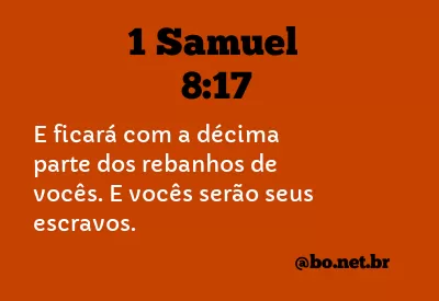 1 Samuel 8:17 NTLH