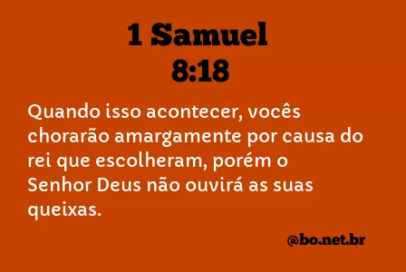 1 Samuel 8:18 NTLH