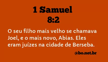 1 Samuel 8:2 NTLH