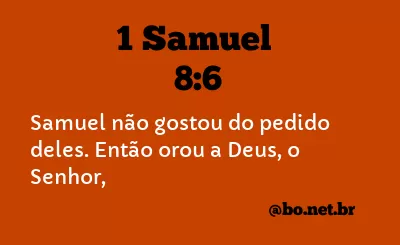 1 Samuel 8:6 NTLH