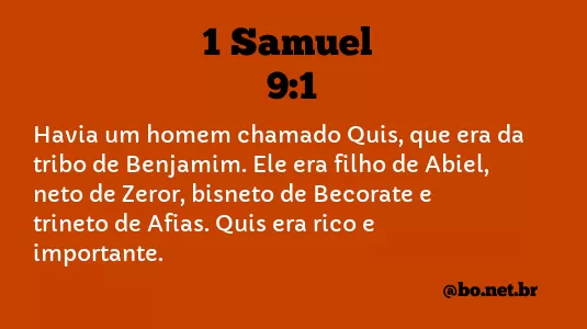 1 Samuel 9:1 NTLH