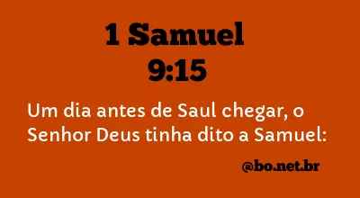 1 Samuel 9:15 NTLH