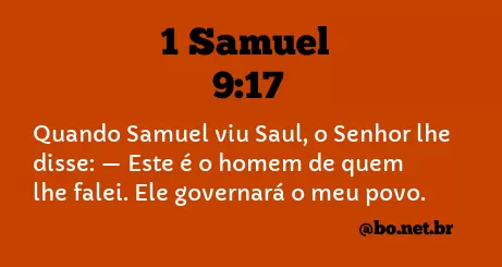 1 Samuel 9:17 NTLH