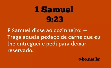 1 Samuel 9:23 NTLH