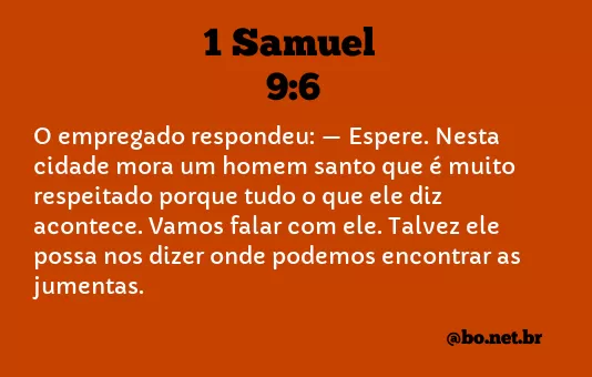 1 Samuel 9:6 NTLH