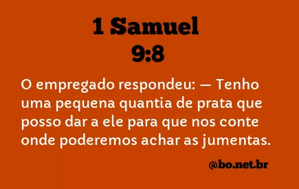 1 Samuel 9:8 NTLH
