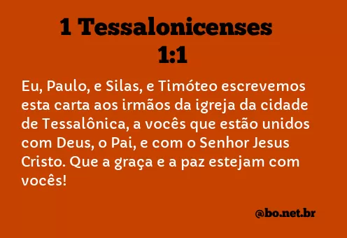 1 Tessalonicenses 1:1 NTLH
