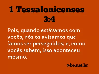 1 Tessalonicenses 3:4 NTLH