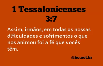 1 Tessalonicenses 3:7 NTLH