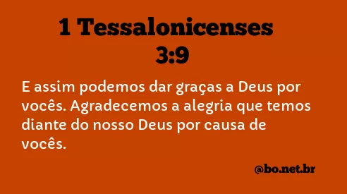 1 Tessalonicenses 3:9 NTLH