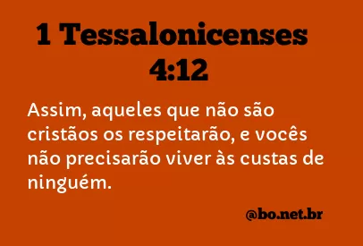 1 Tessalonicenses 4:12 NTLH
