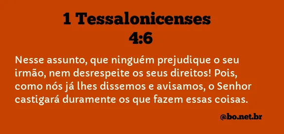 1 Tessalonicenses 4:6 NTLH