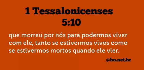 1 Tessalonicenses 5:10 NTLH