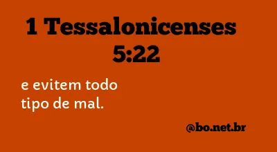 1 Tessalonicenses 5:22 NTLH