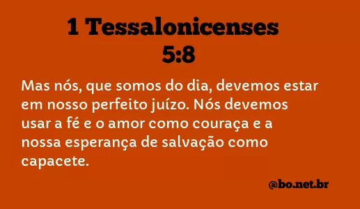 1 Tessalonicenses 5:8 NTLH