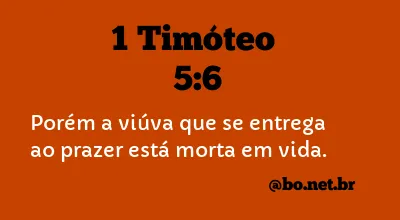 1 Timóteo 5:6 NTLH