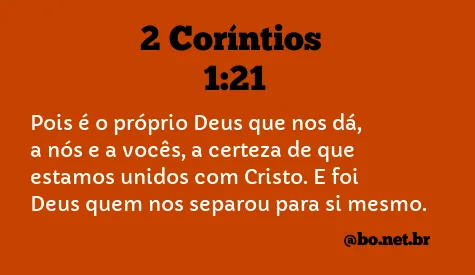 2 Coríntios 1:21 NTLH