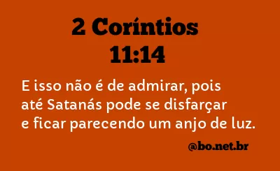 2 Coríntios 11:14 NTLH