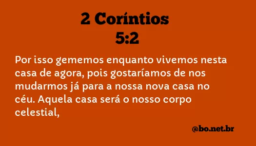 2 Coríntios 5:2 NTLH