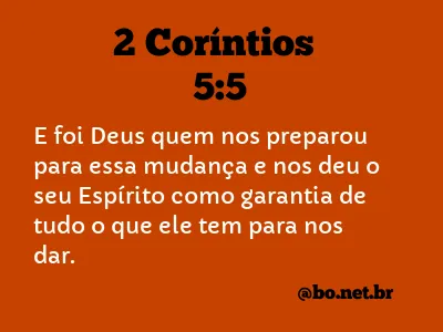 2 Coríntios 5:5 NTLH