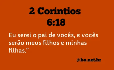 2 Coríntios 6:18 NTLH