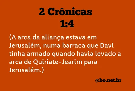 2 Crônicas 1:4 NTLH