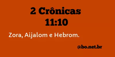 2 Crônicas 11:10 NTLH