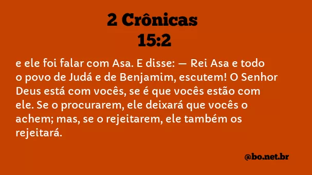 2 Crônicas 15:2 NTLH