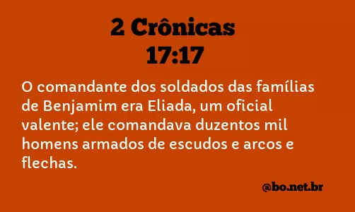 2 Crônicas 17:17 NTLH