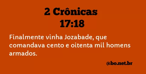 2 Crônicas 17:18 NTLH