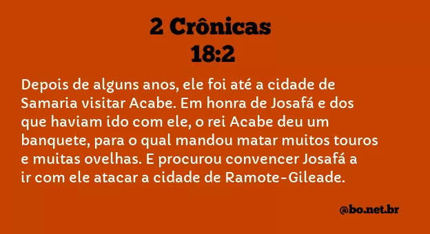 2 Crônicas 18:2 NTLH