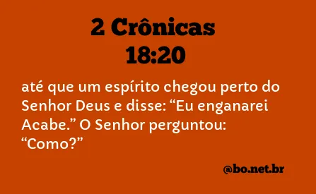 2 Crônicas 18:20 NTLH