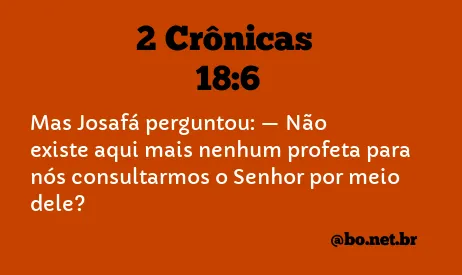 2 Crônicas 18:6 NTLH